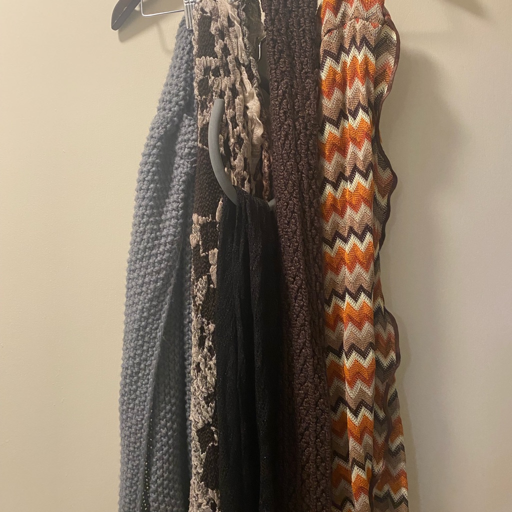 Bundle Of 3 Eternity Scarves And 2 Standard Scarves